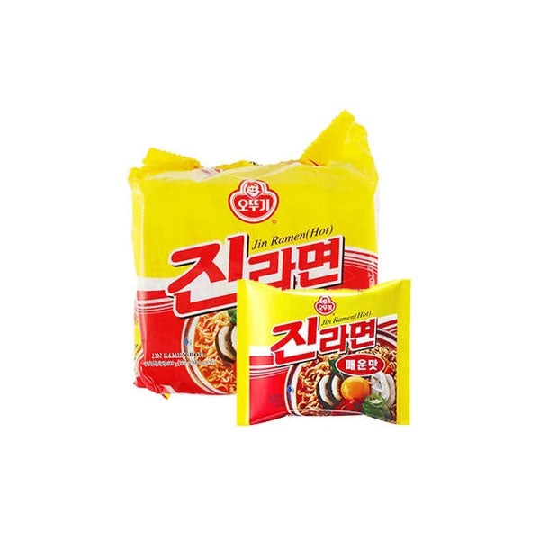 [Ottogi] Jin Ramen Hot 4pk - Ramen/Noodles/Instant/Canned