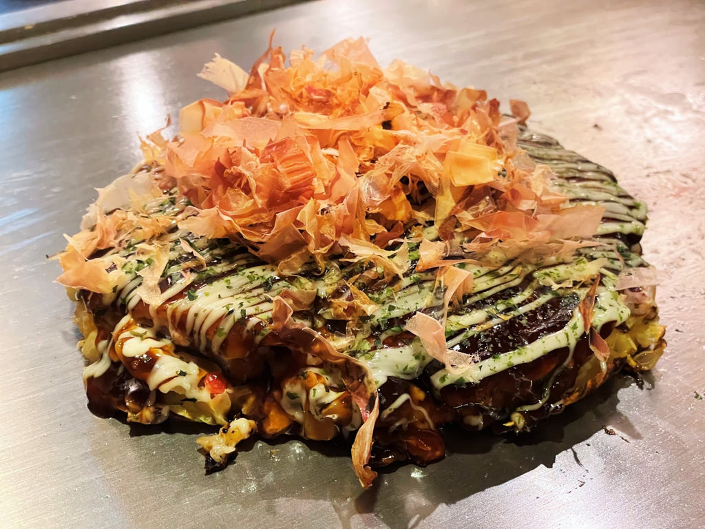 Okonomiyaki Made With Red Cabbage, A Protein-Rich Vegetable Full of Health Benefits