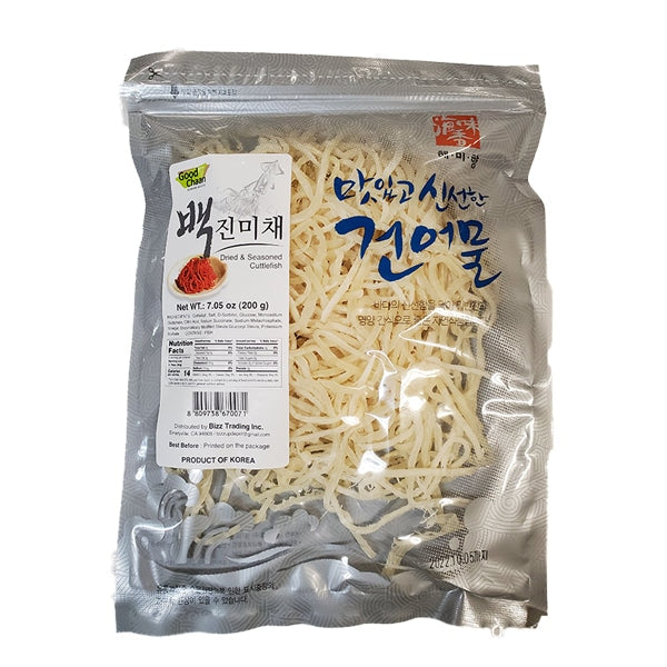 [Good Chaan] Dried & Seasoned Cuttlefish Sliced (White) 200g