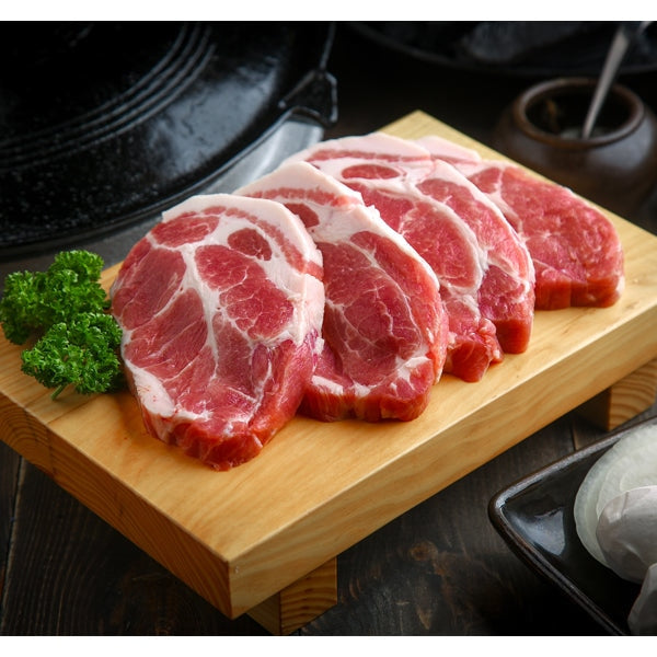 [Mugifuji] Premium Pork Collar Butt Steak approx 1.2lb - 