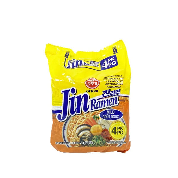 [Ottogi] Jin Ramen Mild 4pk - Ramen/Noodles/Instant/Canned