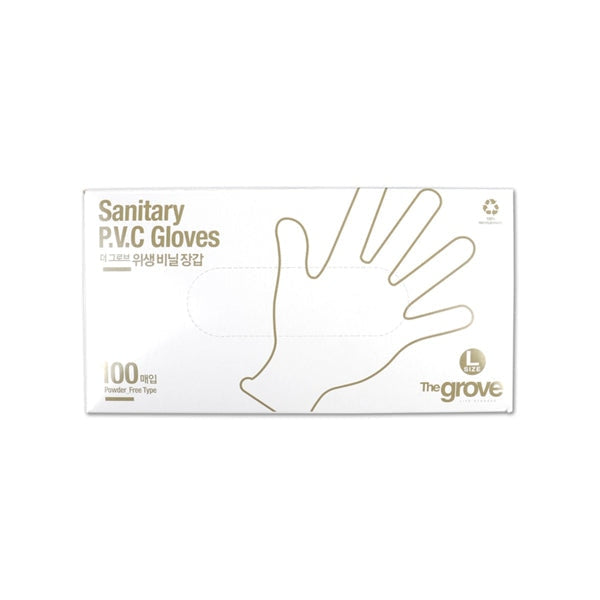 [The Glove] Sanitary Pvc Gloves 100pc L - Daily Supplies